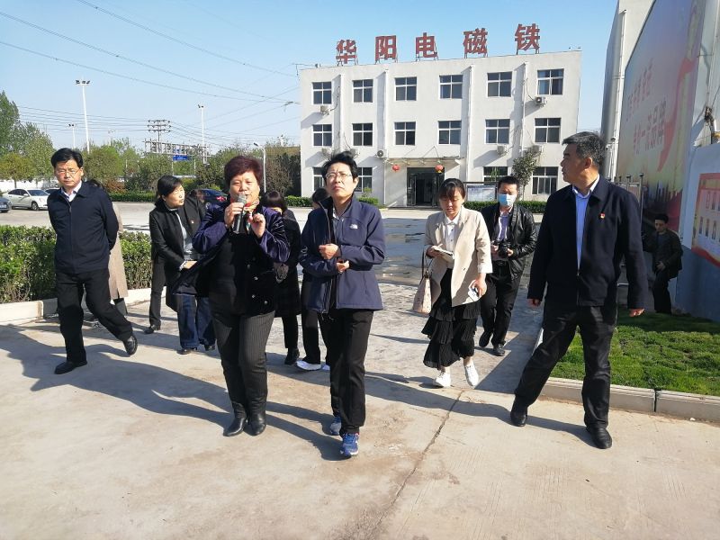 中國僑聯黨組成員、副主席隋軍一行蒞臨僑資企業--安陽市華陽電磁鐵制造有限公司調研